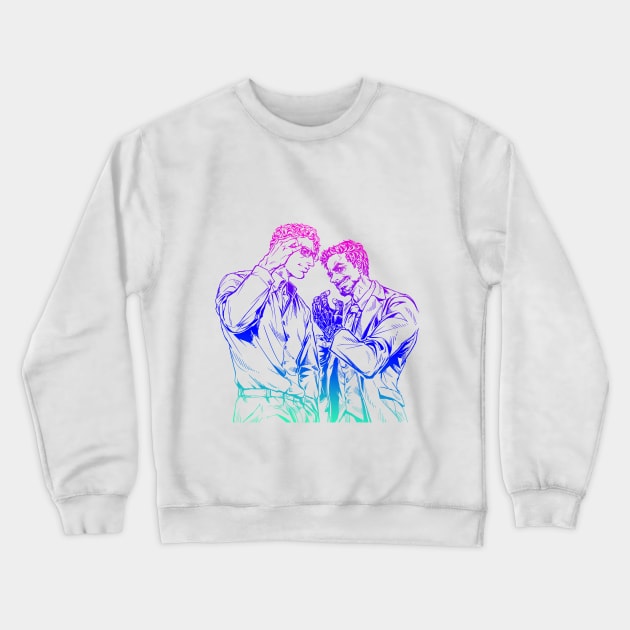 Science Bros Badass Crewneck Sweatshirt by ArashiC